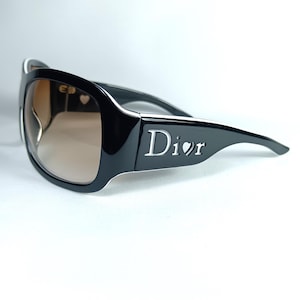 Sunglasses, DIOR, oval, square, wrap around, oversized, Jackie O, frames, ultra-vintage, rare
