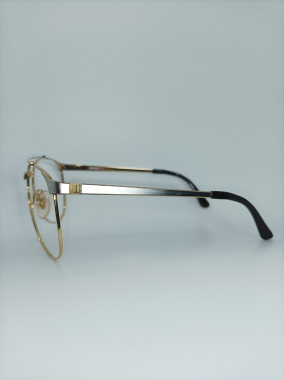 Alfred Dunhill, luxury eyeglasses, Aviator, Gold … - image 4