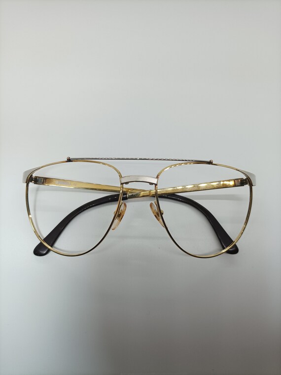 Alfred Dunhill, luxury eyeglasses, Aviator, Gold … - image 10