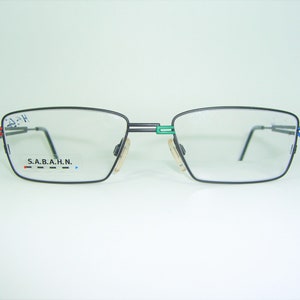 SABAHN, luxury eyeglasses, Titanium alloy, square, oval, frames, NOS, ultra vintage, very rare