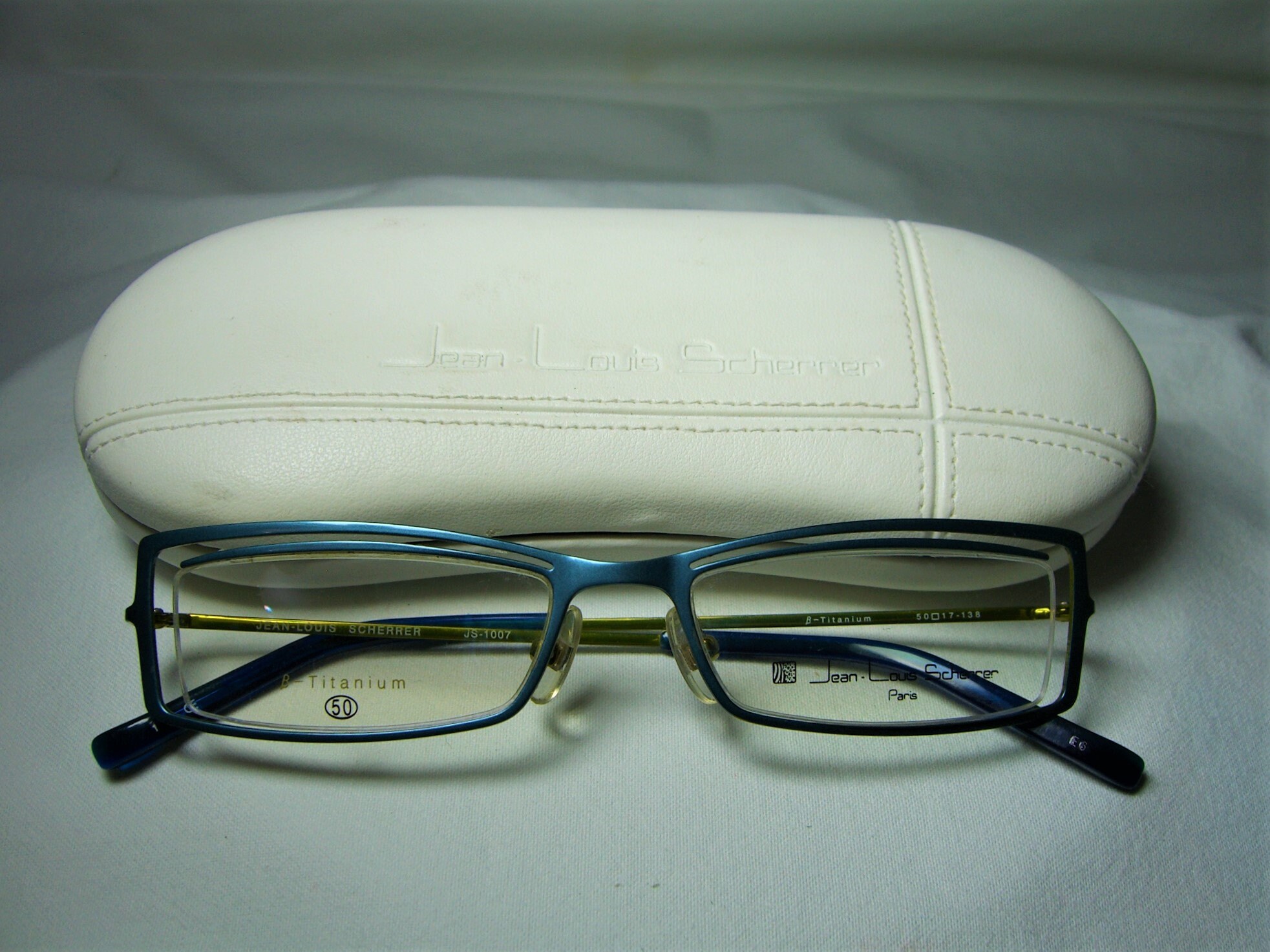 Jean Louis Scherrer, Eyeglasses, Titanium, Square, Oval