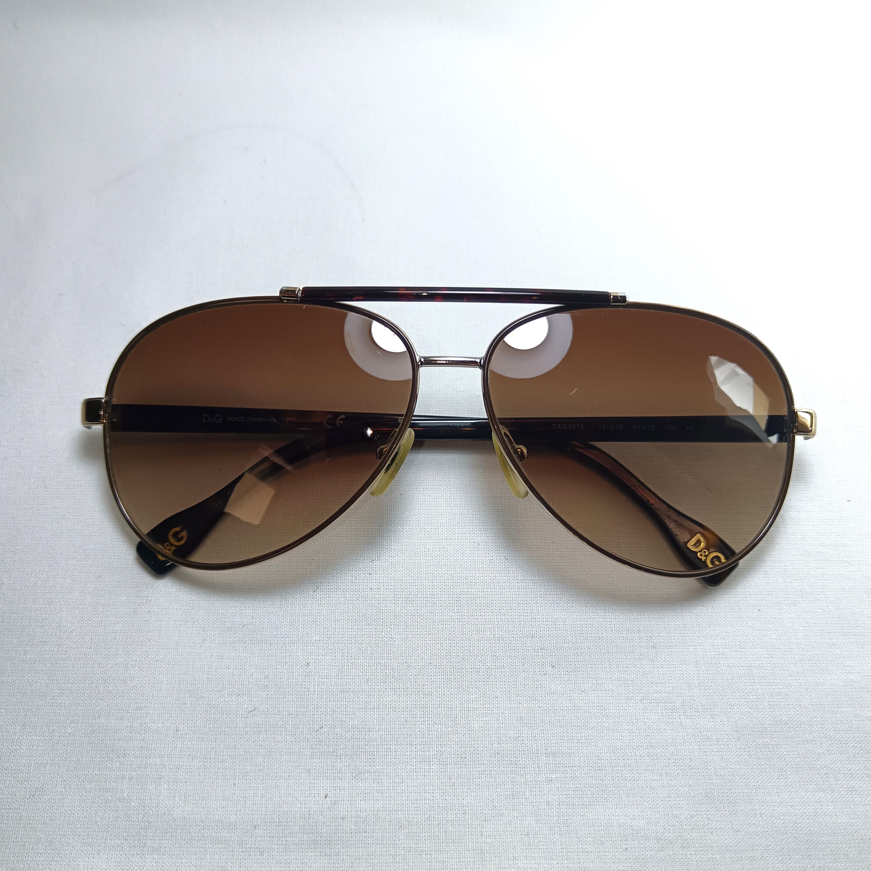 D&G アビエーターサングラス ブラウンレンズ D&G アビエーターサングラス ブラウンレンズ