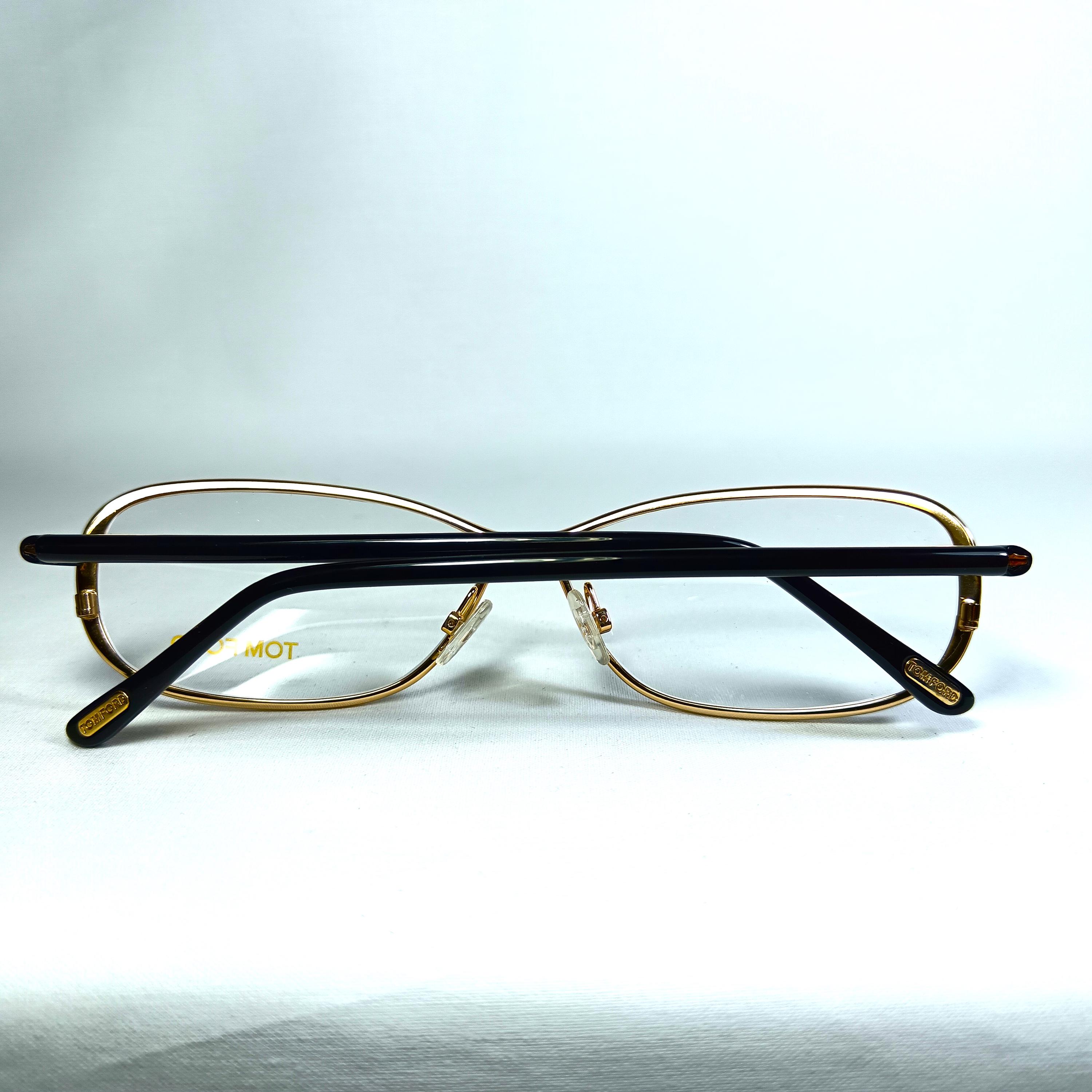 Eyeglasses, Tom Ford, Aviator, Oval, Frames, Gold Plated  display picture 2