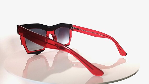 Sunglasses, Ernesto Alaimo, Rectangular, Chunky, … - image 4