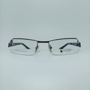 Titanium eyeglasses, half rim, frames, square, oval, New Old Stock, hyper vintage, rare
