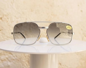 Sunglasses Aviator ERMOSOL Italy Elvis 2.0 Chrome New Old Stock