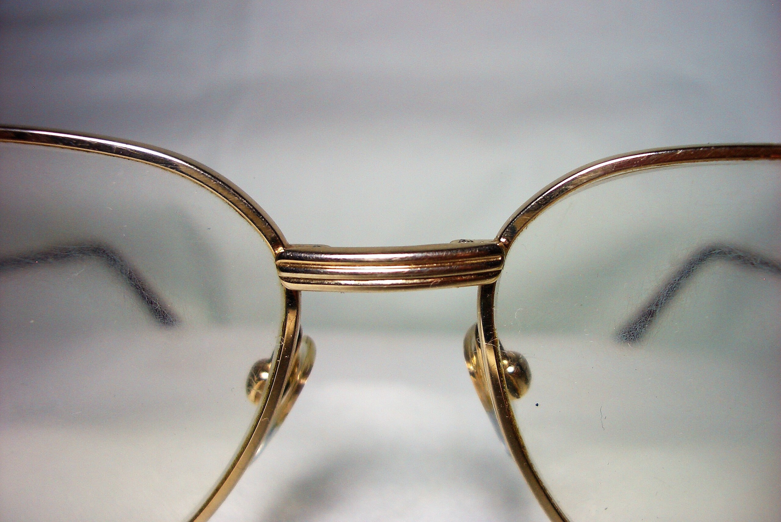 Hoya, Eyeglasses, Gold Plated Titanium, Oval, Square, Frames 