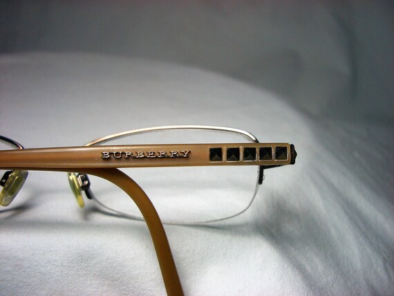burberry half rim eyeglasses