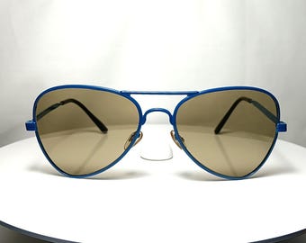 Occhiali da sole Aviator placcati oro ERMOSOL Italia Elvis 2.0 Nuovi, rimanenze di magazzino