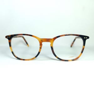 Eyeglasses, Lunor, luxury frames, oval, keyhole Panto, tortoise, New Old Stock, hyper vintage, rare