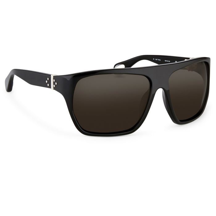 Linda Farrow Oversized Wayfarer Sunglasses, 925 Sterling Silver