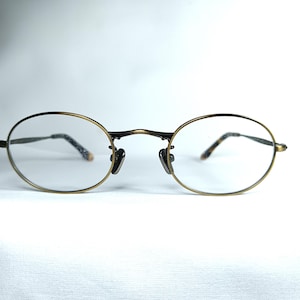 Lunettes de vue, titane, LESCA, ovale, Panto, lunettes, montures, New Old Stock, ultra vintage