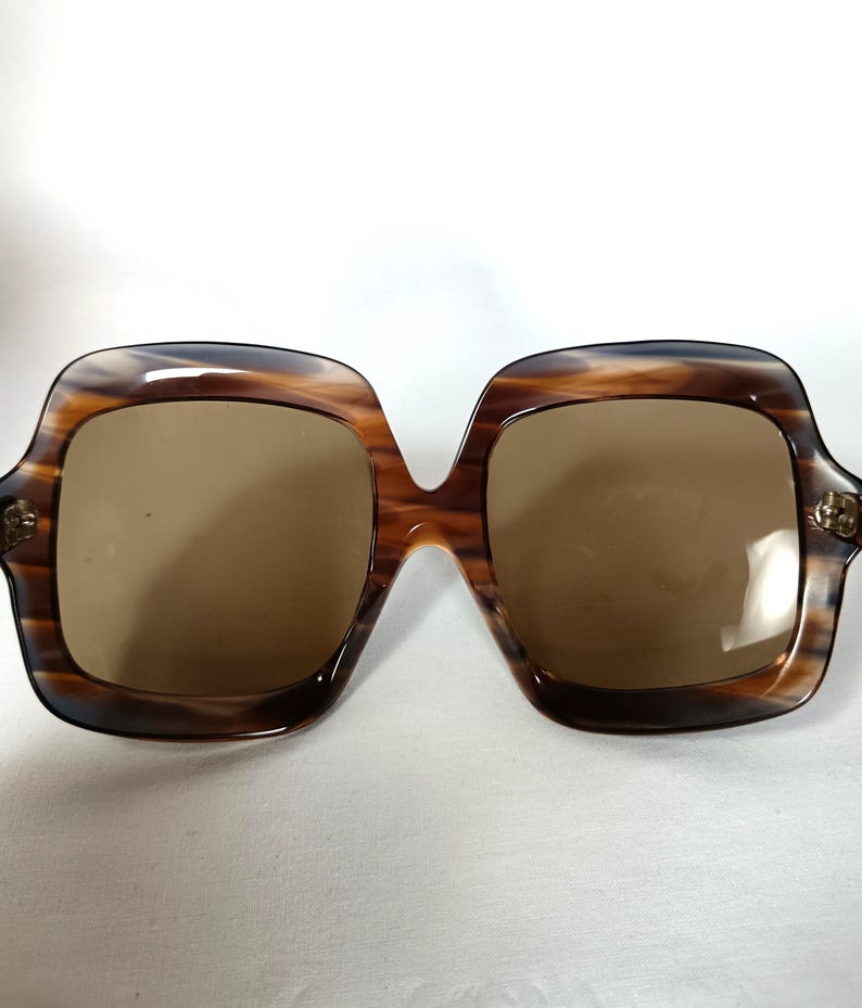 Lyxiga solglasögon rektangulära ASTOR Italien fyrkantiga överdimensionerade bild 11