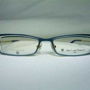 Jean Louis Scherrer, eyeglasses, Titanium, square, oval, frames, men's, women's, NOS, super vintage