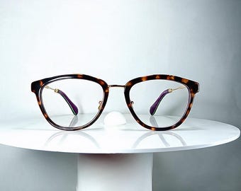 Eyeglasses RETRO  rectangular oval Gold plated frames