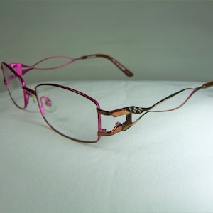 Eyeglasses, Titanium, Shiseido, frames, square, oval, women's, NOS, hyper vintage, rare