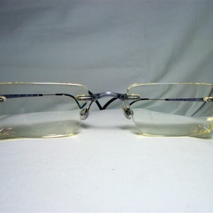 Air Light, eyeglasses, rimless, square, frames, men's, women's, vintage