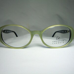 Christian Lacroix, eyeglasses, oval, round, frames, women&#39;s, NOS, hyper vintage, rare