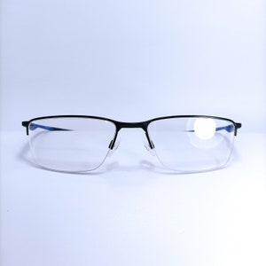 Oakley, eyeglasses, Titanium, half rim, square, oval, frames, New Old Stock, high tech vintage, rare