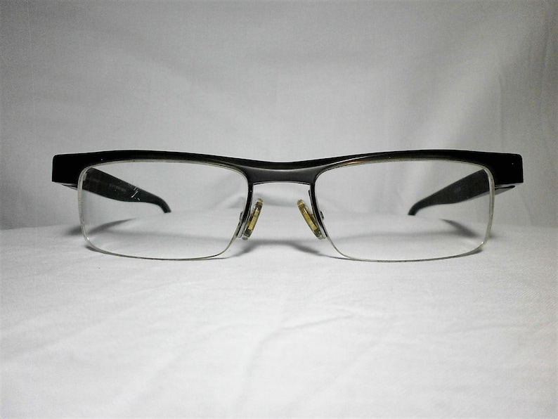 Alain Mikli, montures de lunettes, carrée, masculine, féminine, super vintage image 1