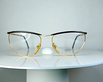 Lunettes de vue STING College ovales Montures plaquées or New Old Stock
