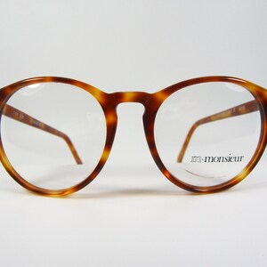 Monsieur, eyeglasses, panto, round, oval, frames, hyper vintage, NOS, ultra rare