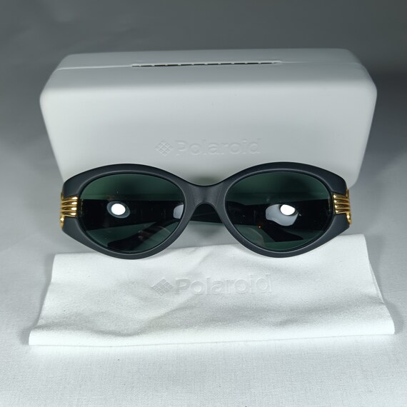 Polaroid Cat Eye Sunglasses, Black Italian Acetate, New Old  display picture 2