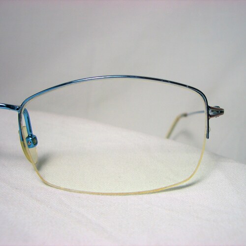 Air Light France, eyeglasses, Titanium, half rim, oval, square, men's, women's, frames, super shops vintage