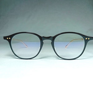 Dita, luxury eyeglasses, frames, oval, panto, Ash, Gold plated, hyper vintage, rare