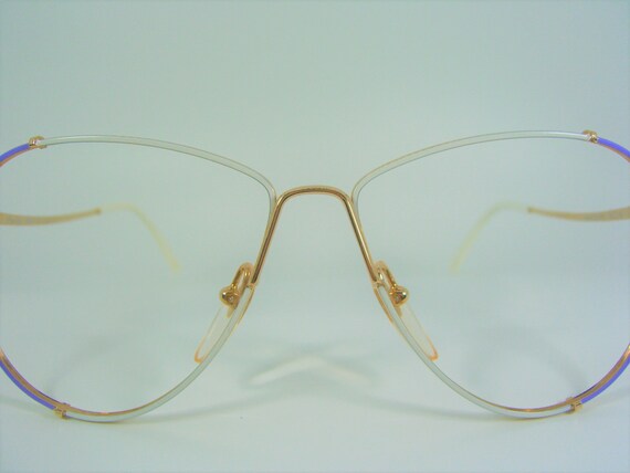 Prestige, eyeglasses, Gold plated, Aviator, Scall… - image 2