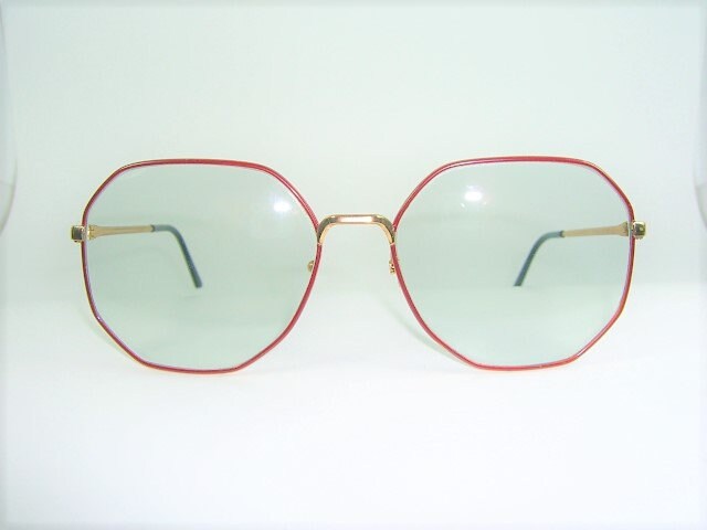 Sol Amor, lunettes de soleil de luxe, hexagonales, ovales, plaquées or, ultra-vintage, très rares