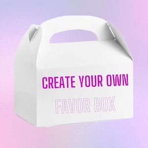 Create your own favor box