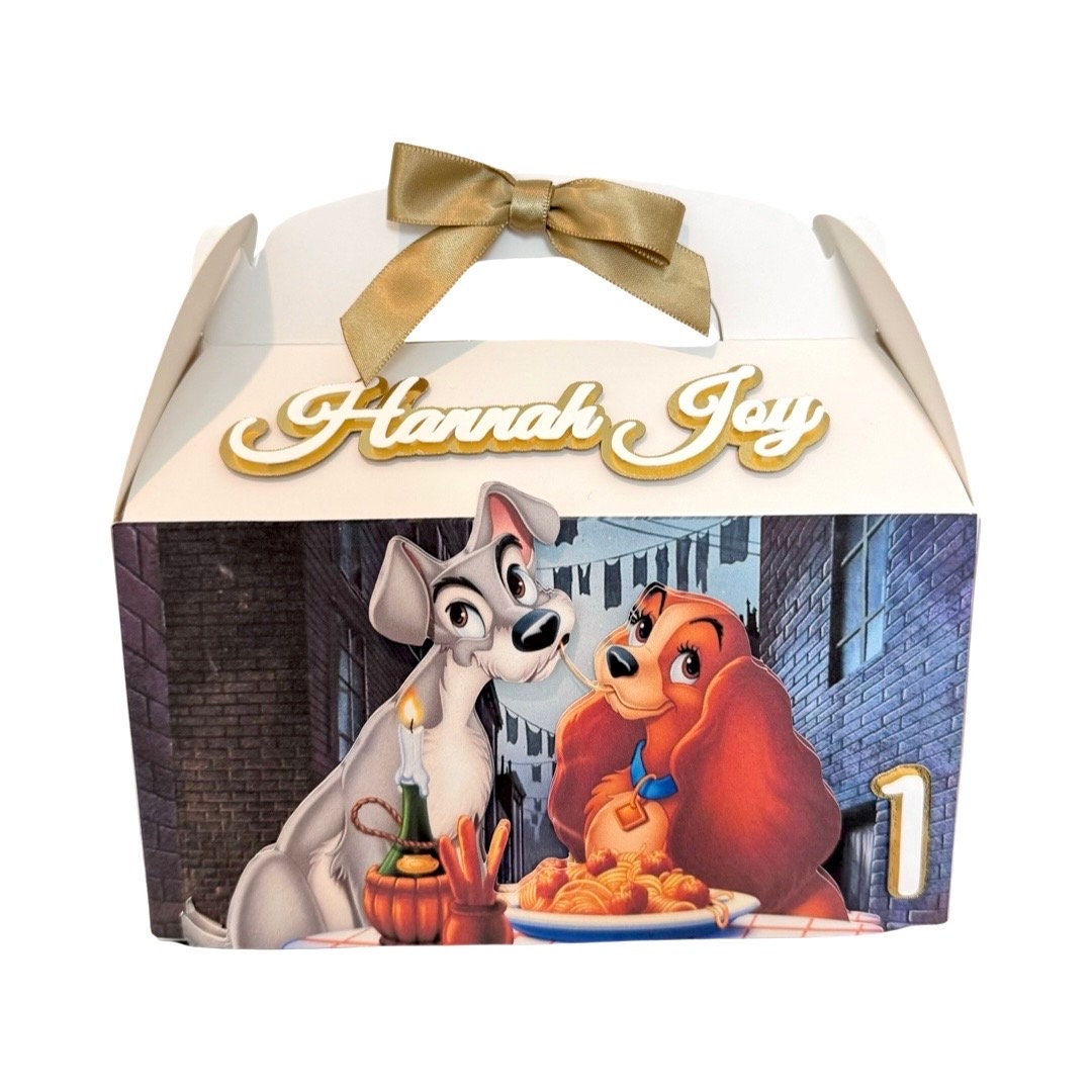 The Lady and the Tramp Favor Boxes - Etsy