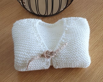 Gilet ~ Brassière ~ Veste Bébé 0-3 mois