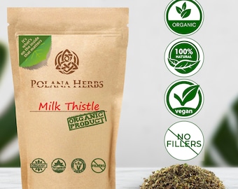 Organic Milk Thistle Powder: Liver Detox, Anti-Aging, Lowers Cholesterol