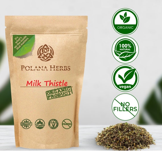 Organic Milk Thistle Seed Powder - Silymarin For Liver Health & Antioxidants