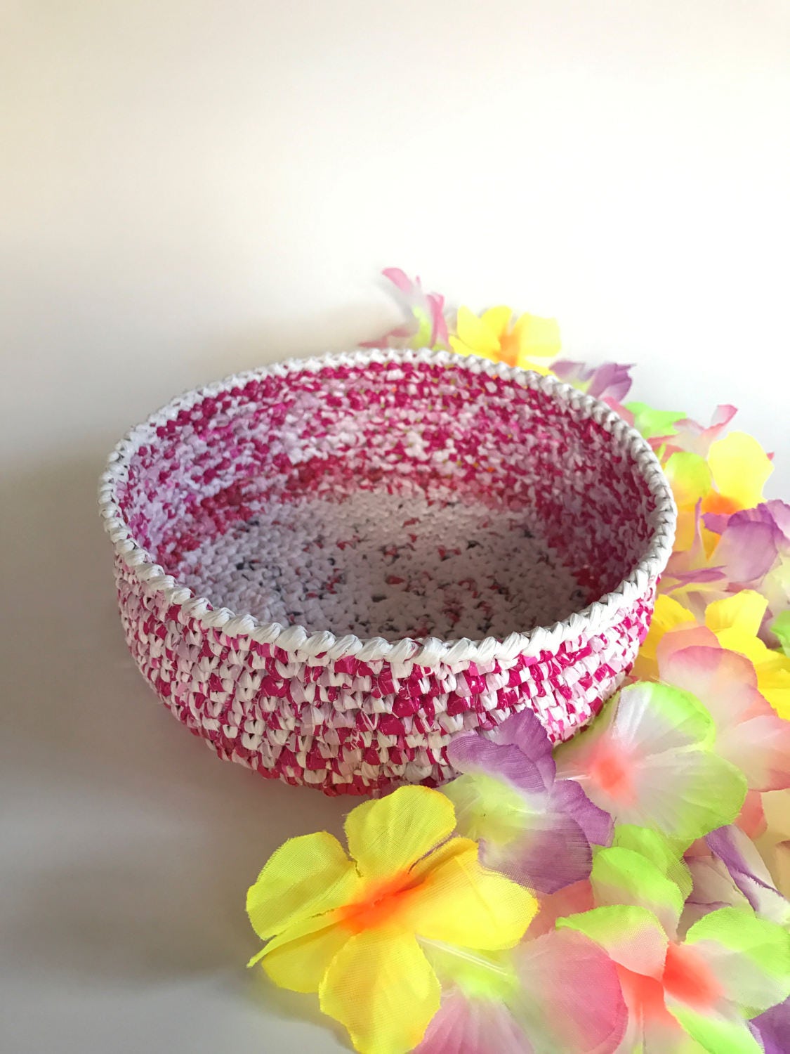 Baskets Made of Recycled Plastic Bags Etsy