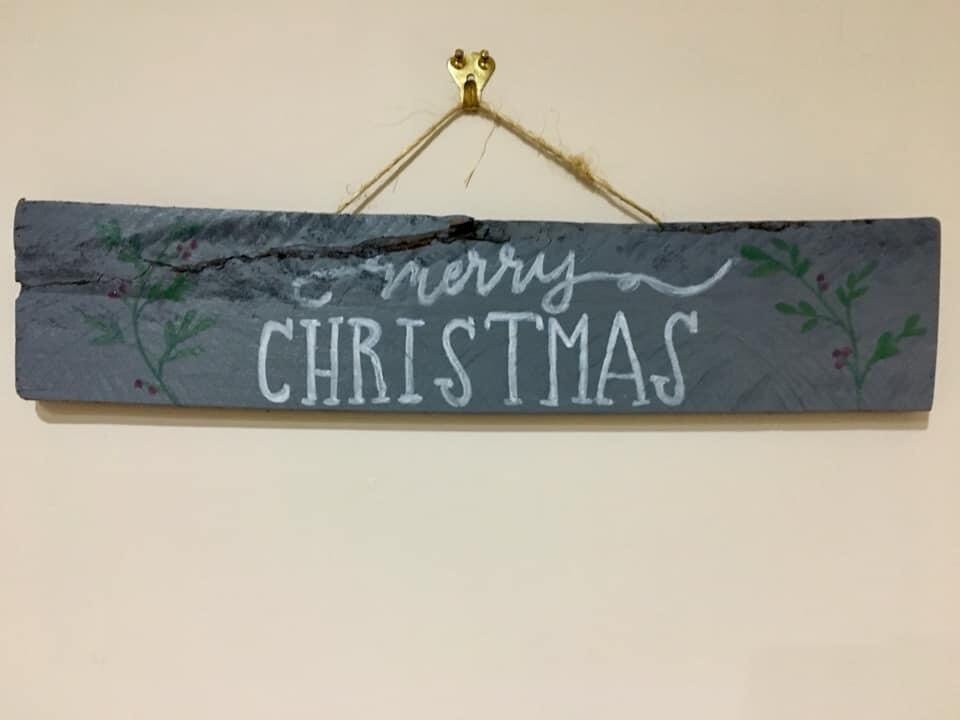 Small Merry Christmas Wall Hanging Etsy