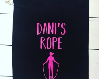 Personalised Skipping Rope Bag