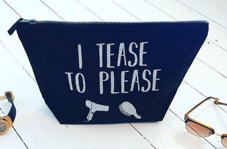 Large Personalised I Tease To Please Hairdresser Kit Bag Etsy