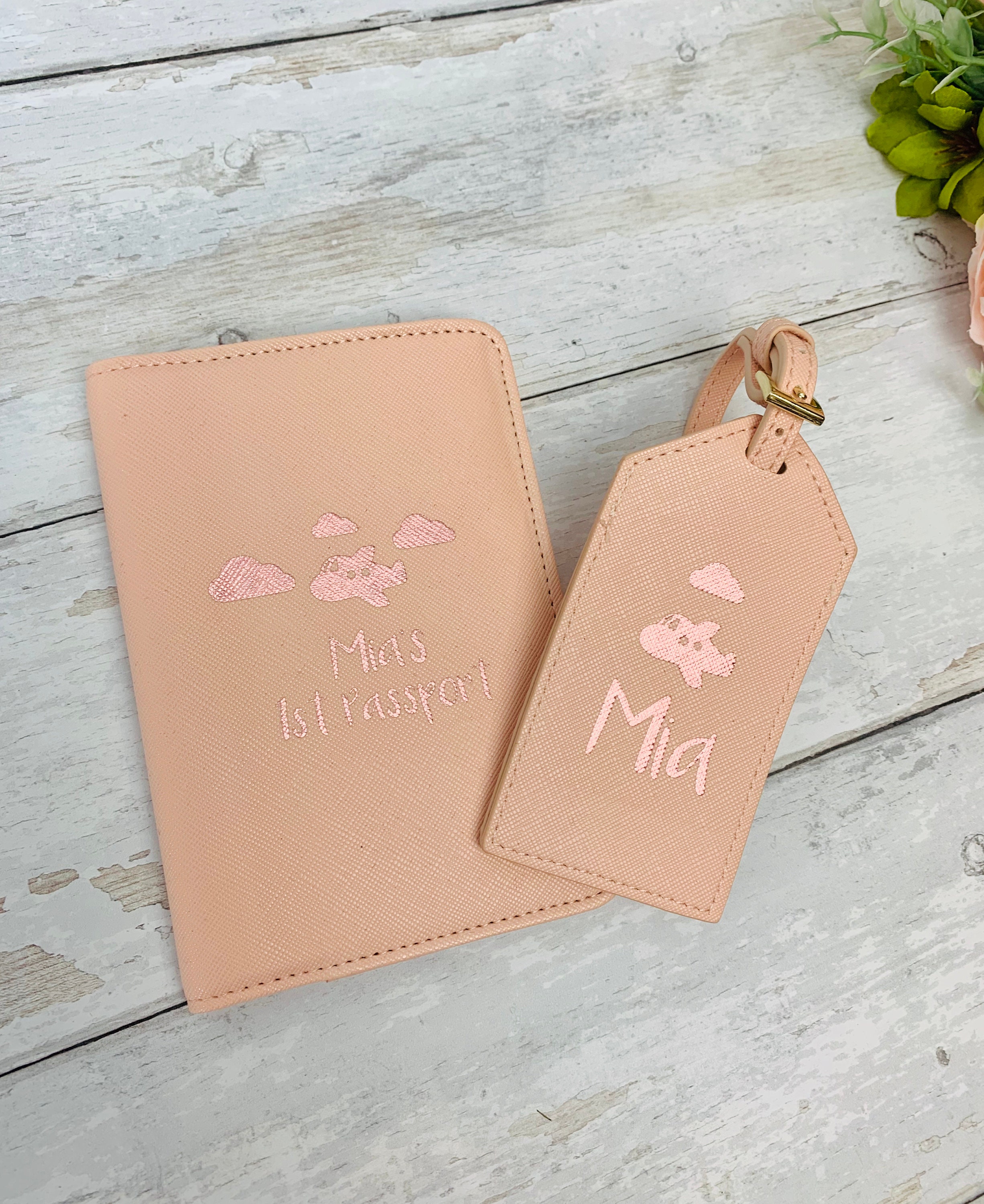 Baby's first passport baby cover and luggage tag set baby Etsy