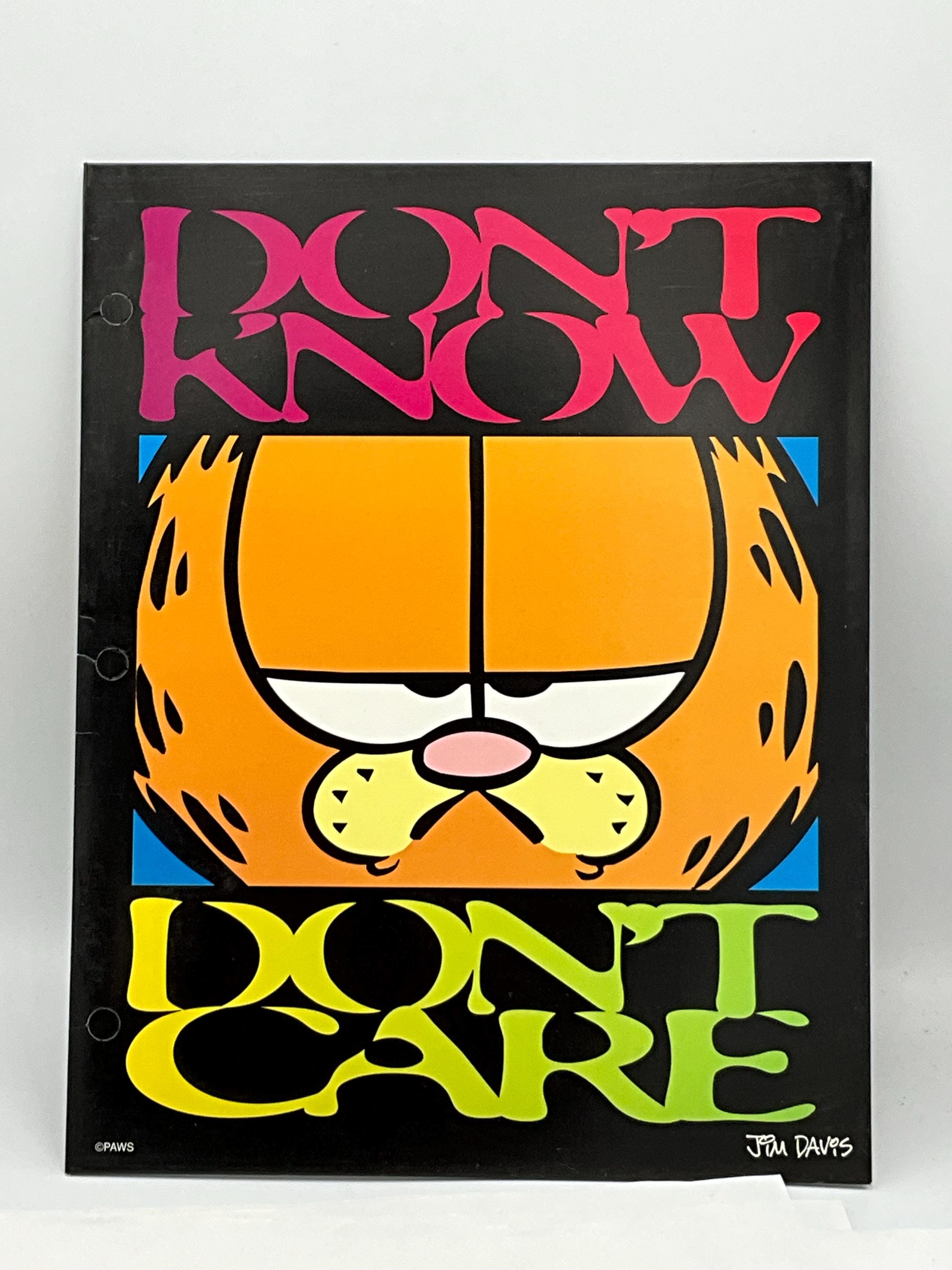 Gorgeous Collectible and Vintage Garfield Mead Folders, Cat School