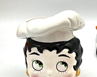 Gorgeous Collectible and Vintage Betty Boop as Chef Vase, Candy
