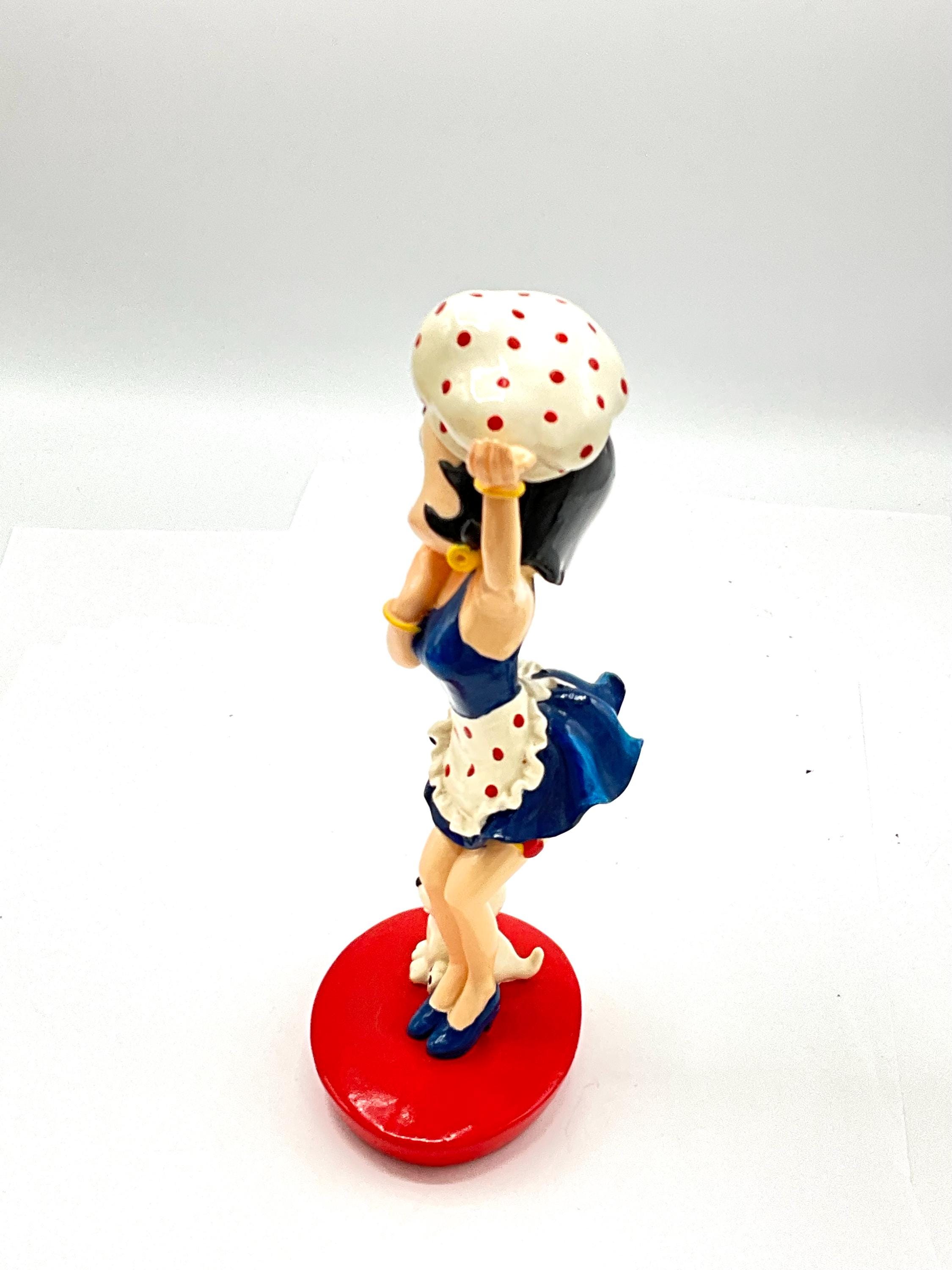Gorgeous Collectible and Betty Boop Figurine as Chef With Blue