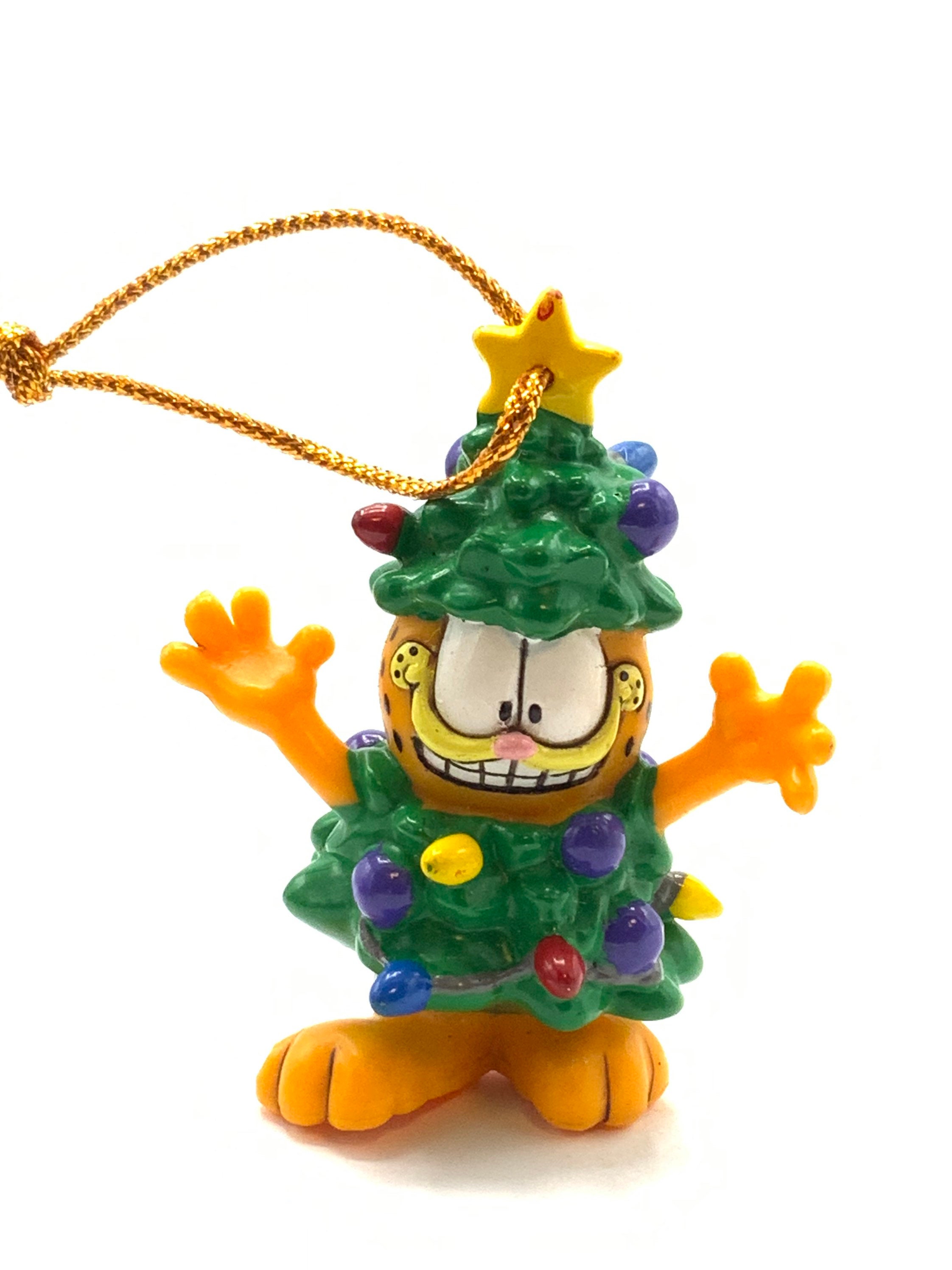 ガーフィールド ヴィンテージ クリスマスオーナメント Vintage Garfield With Christmas Tree Costume, Cat, Orange