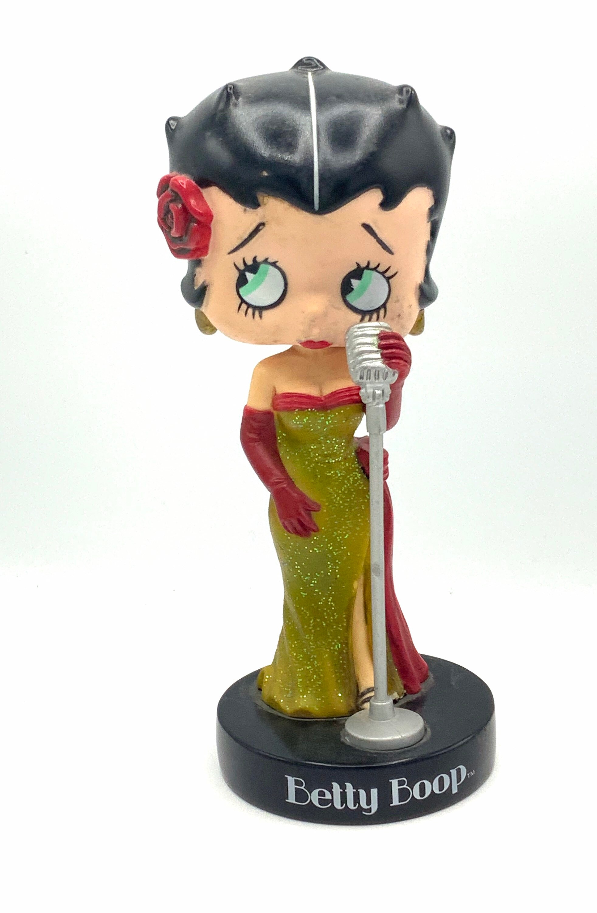 Gorgeous Collectible Betty Boop Bobble Head Singer, Sexy, 7 Inches