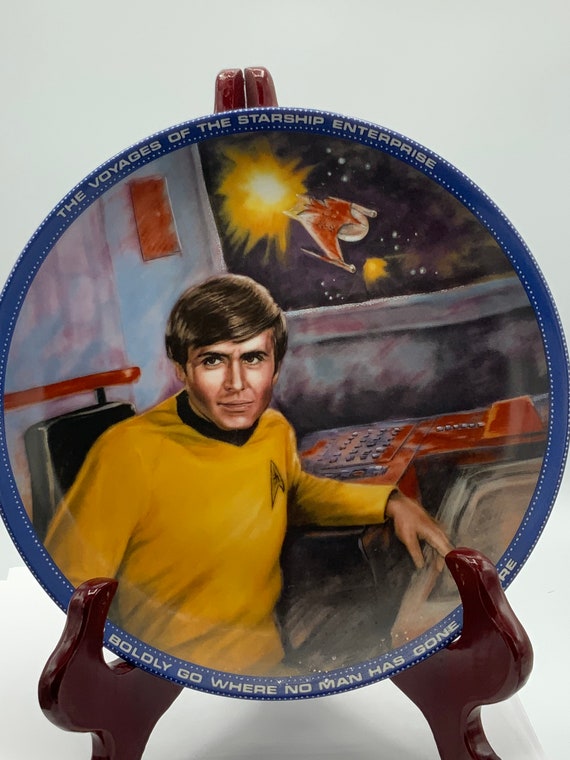 1991 Hamilton Gifts Starship Enterprise Star Trek Small Decorative Plate