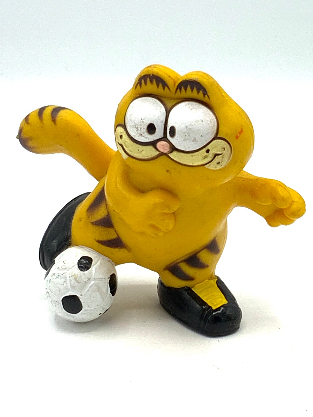 Collectible and Vintage Garfield Toy Playing Soccer. Etsy