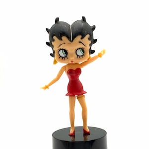 Gorgeous Collectible and Vintage Betty Boop PVC Figurine, Red