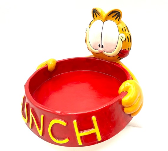 ガーフィールド犬用食器 Gorgeous Collectible and Vintage Garfield Lunch Ceramic Pet Dish